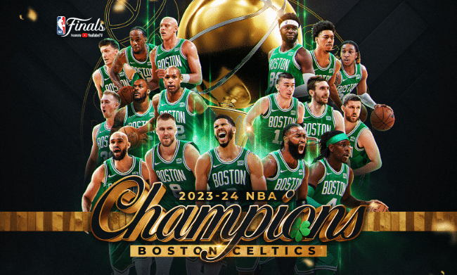 Boston dominated the entire finals and thus became the most successful team in NBA history!!!