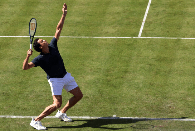 At the Queen’s Club in London, Raonic served a record 47 aces against Norrie!!!