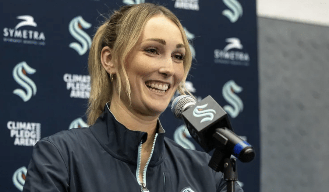 Jessica Campbell will be the first woman on an NHL bench as assistant coach with the Seattle Kraken!!!